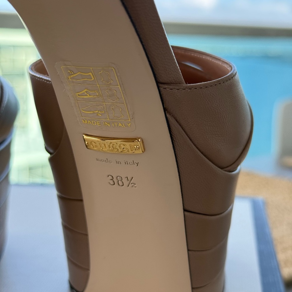 Gucci tan color hight heels - Picture 7 of 9